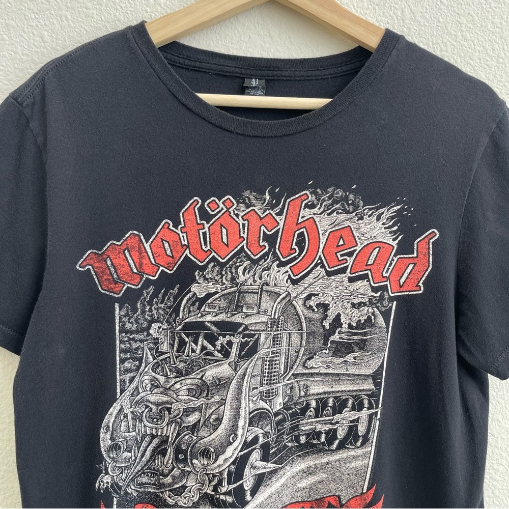 MOTÖRHEAD Black Red Motörizer Demon Semi Truck Short Sleeve Graphic Band Tee - Picture 2 of 8